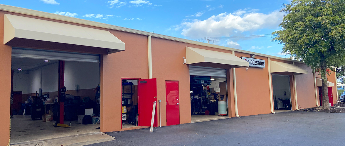 Delray Tire and Auto shop on N Congress Ave